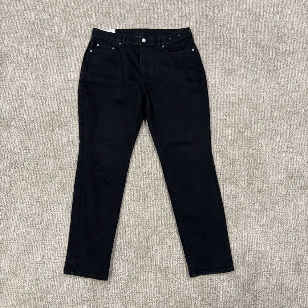 Abercrombie & Fitch Men’s Black Jeans Athletic Slim Fit 34x32✅